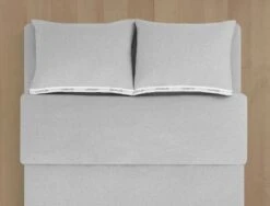 Classic Logo Duvet 150x210 Cm, Heathered Grey -Beddengoed Korting calvin klein home classic logo duvet cover 150x210 cm 10