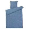 Juna Bæk & Bølge Dekbedovertrekset 150x210 + 50x60 Cm, Donkerblauw / Wit