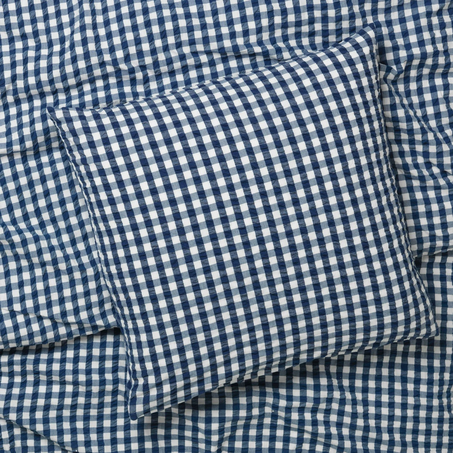 Juna Bæk & Bølge Kussensloop 50x60 Cm, Wit / Donkerblauw 4 Juna Bæk & Bølge Kussensloop 50x60 Cm, Wit / Donkerblauw - Afbeelding 2