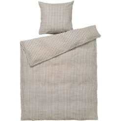 Juna Bæk & Bølge Dekbedovertrekset 150x210 + 50x60 Cm, Grijs