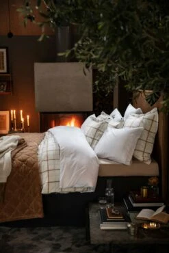 Lexington Deco Pleats Dekbedovertrek Wit, 220x220 Cm -Beddengoed Korting lexington deco pleats dekbedovertrek wit 3