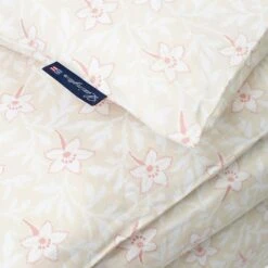 Voorkant -Beddengoed Korting lexington flower print dekbedovertrek licht beige roze 4 1