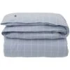 Lexington Hotel Light Flannel Duvet 220x220 Cm, Light Blue/White