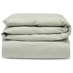 Voorkant 20 Lexington Hotel Cotton Sateen Dekbedovertrek 150x210 Cm, Sage Green