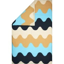 Marimekko Lokki Dekbedovertrek Beige / Wit, 240x220 Cm