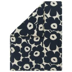Marimekko Unikko Dekbedovertrek 150 X 210, Donkerblauw