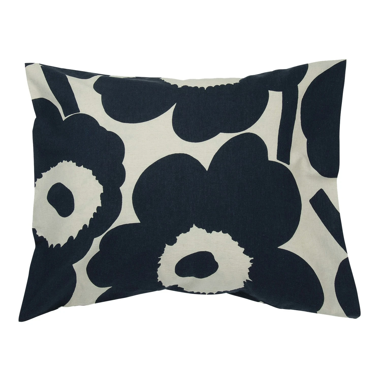 Marimekko Unikko Pillowcase 50x60 Cm, Dark Blue 3 Marimekko Unikko Pillowcase 50x60 Cm, Dark Blue