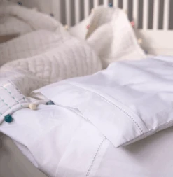 Mille Notti Dolce Baby Cushion Cover 35x55cm, White -Beddengoed Korting mille notti dolce baby cushion cover 35x35cm white 2