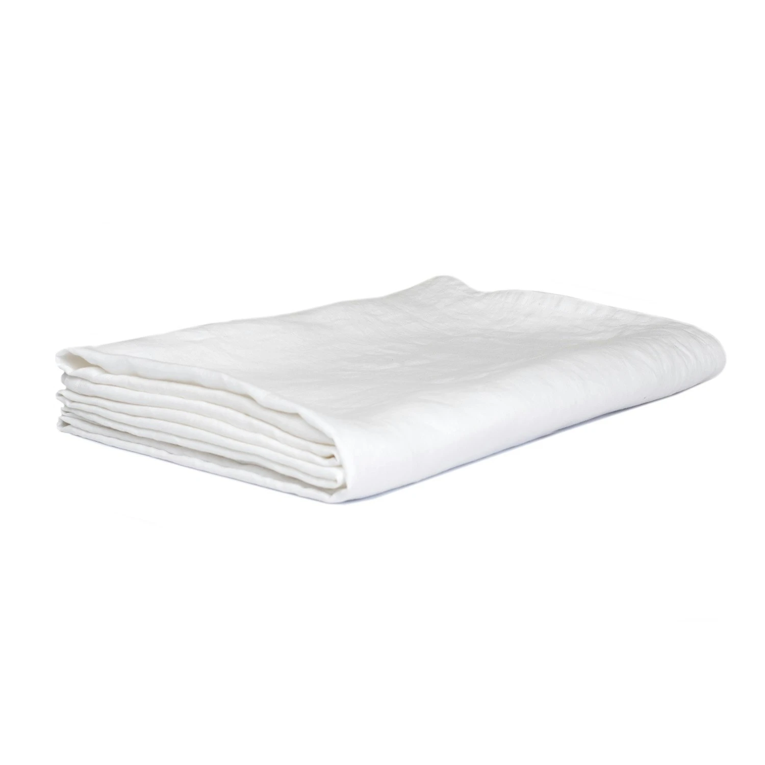 Mille Notti Lino Bottom Sheet 270x270, White 3 Mille Notti Lino Bottom Sheet 270x270, White