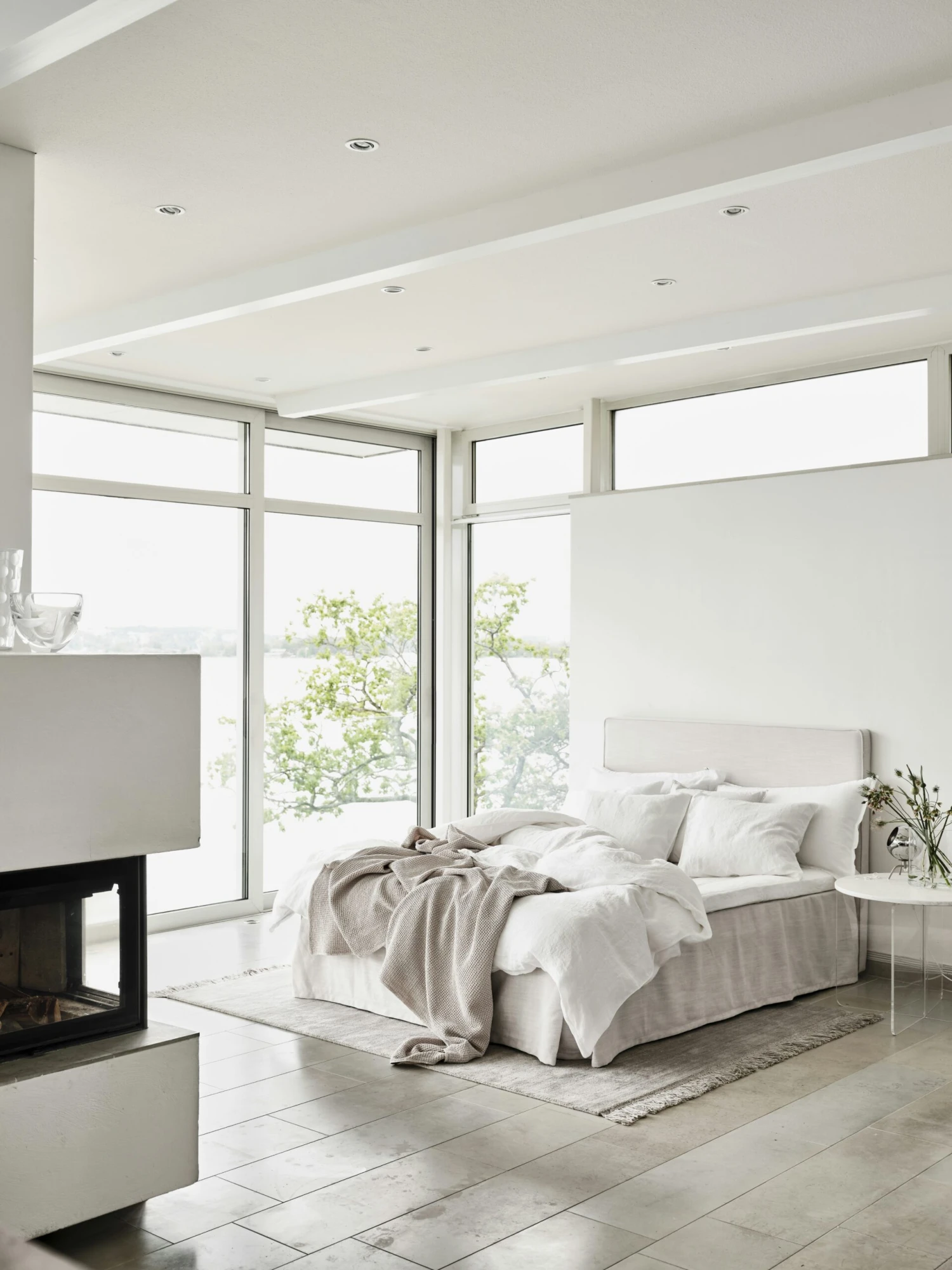 Mille Notti Lino Bottom Sheet 270x270, White 4 Mille Notti Lino Bottom Sheet 270x270, White - Afbeelding 2