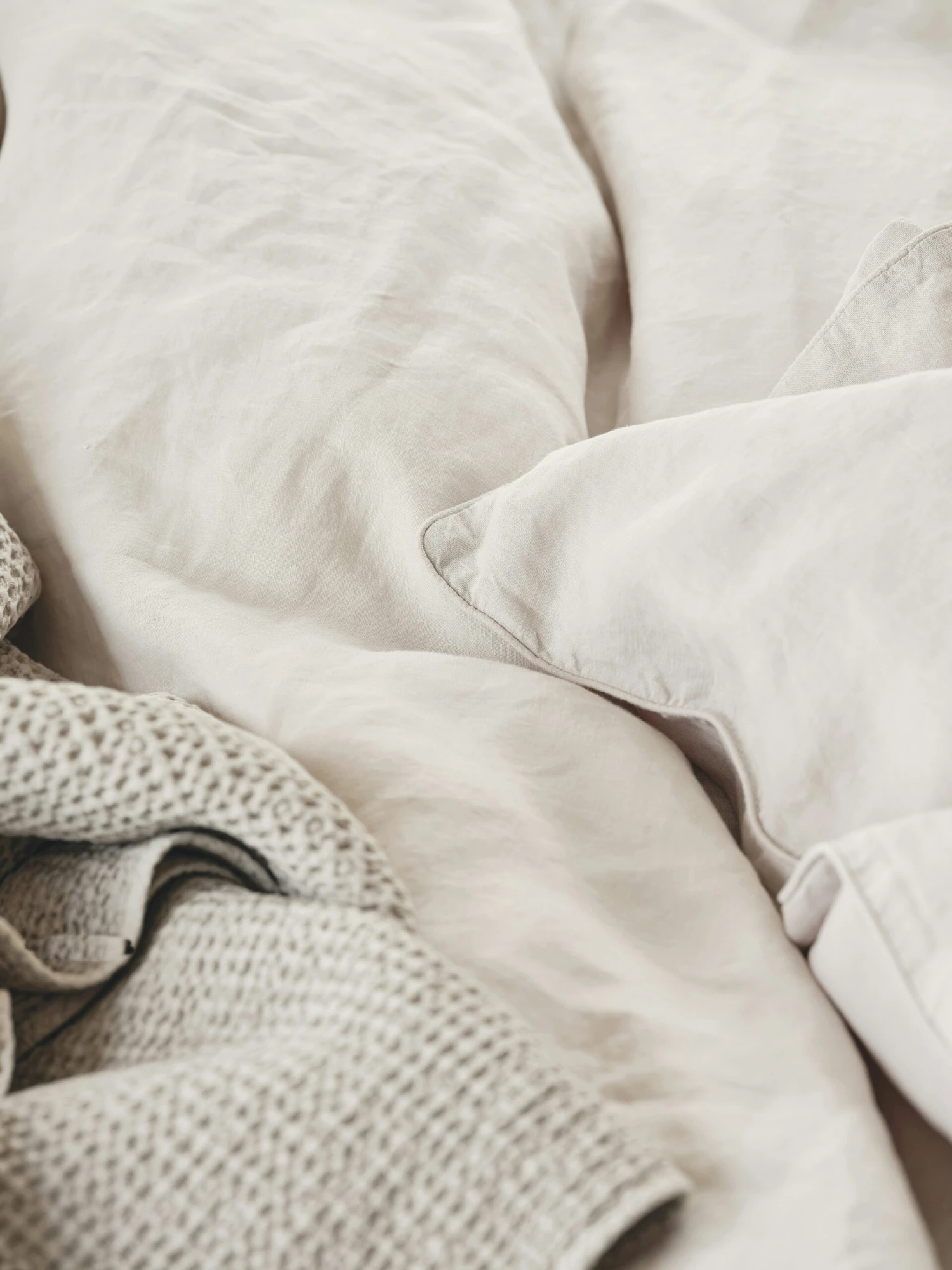 Mille Notti Lino Dekbedovertrek Zand, 140x220 Cm 6 Mille Notti Lino Dekbedovertrek Zand, 140x220 Cm - Afbeelding 4