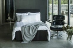 Voorkant -Beddengoed Korting mille notti napoli bedskirt dark grey 3