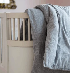 Mille Notti Poema Baby Duvet Cover 100x130cm, Light Gray -Beddengoed Korting mille notti poema baby duvet cover 100x130cm light gray 4