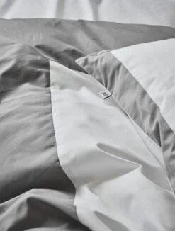 Mille Notti Sobrio Duvet Cover 140x220, Grey -Beddengoed Korting mille notti sobrio duvet cover grey 10