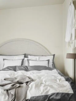 Mille Notti Sobrio Duvet Cover 140x220, Grey -Beddengoed Korting mille notti sobrio duvet cover grey 11