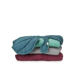 Nofred Leaf Blanket 110x125 Cm, Burgundy -Beddengoed Korting nofred leaf blanket 11