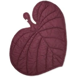 Nofred Leaf Blanket 110x125 Cm, Burgundy
