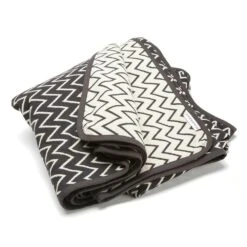 Zigzag Beddensprei 260 X 260 Cm, Zwart/Wit -Beddengoed Korting rskov zigzag bedspread black white 7