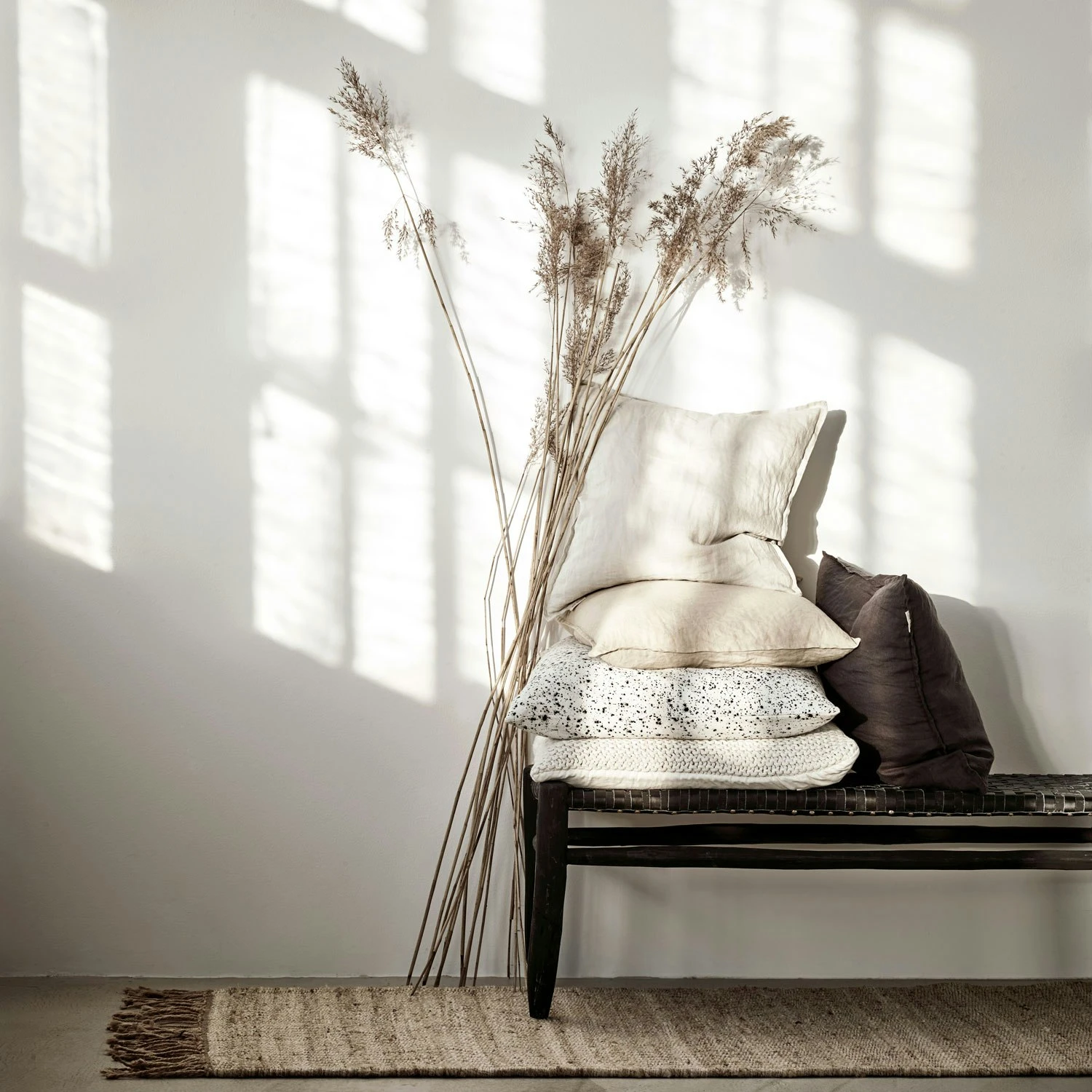 Linen Kussensloop 65x65 Cm, Carbon 5 Linen Kussensloop 65x65 Cm, Carbon - Afbeelding 3