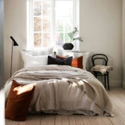 Linen Kussensloop 65x65 Cm, Amber -Beddengoed Korting tell me more kussensloop linnen 65x65 cm 32