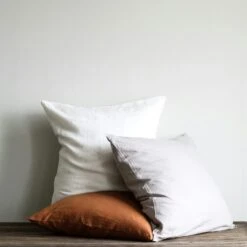 Linen Kussensloop 65x65 Cm, Wit 8 Linen Kussensloop 65x65 Cm, Wit -Beddengoed Korting tell me more kussensloop linnen 65x65 cm 35