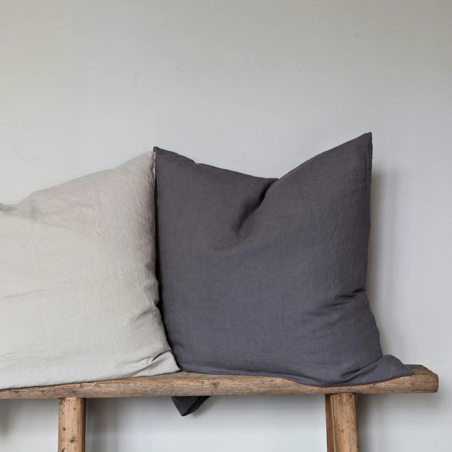 Linen Kussensloop 65x65 Cm, Grijs 6 Linen Kussensloop 65x65 Cm, Grijs - Afbeelding 4