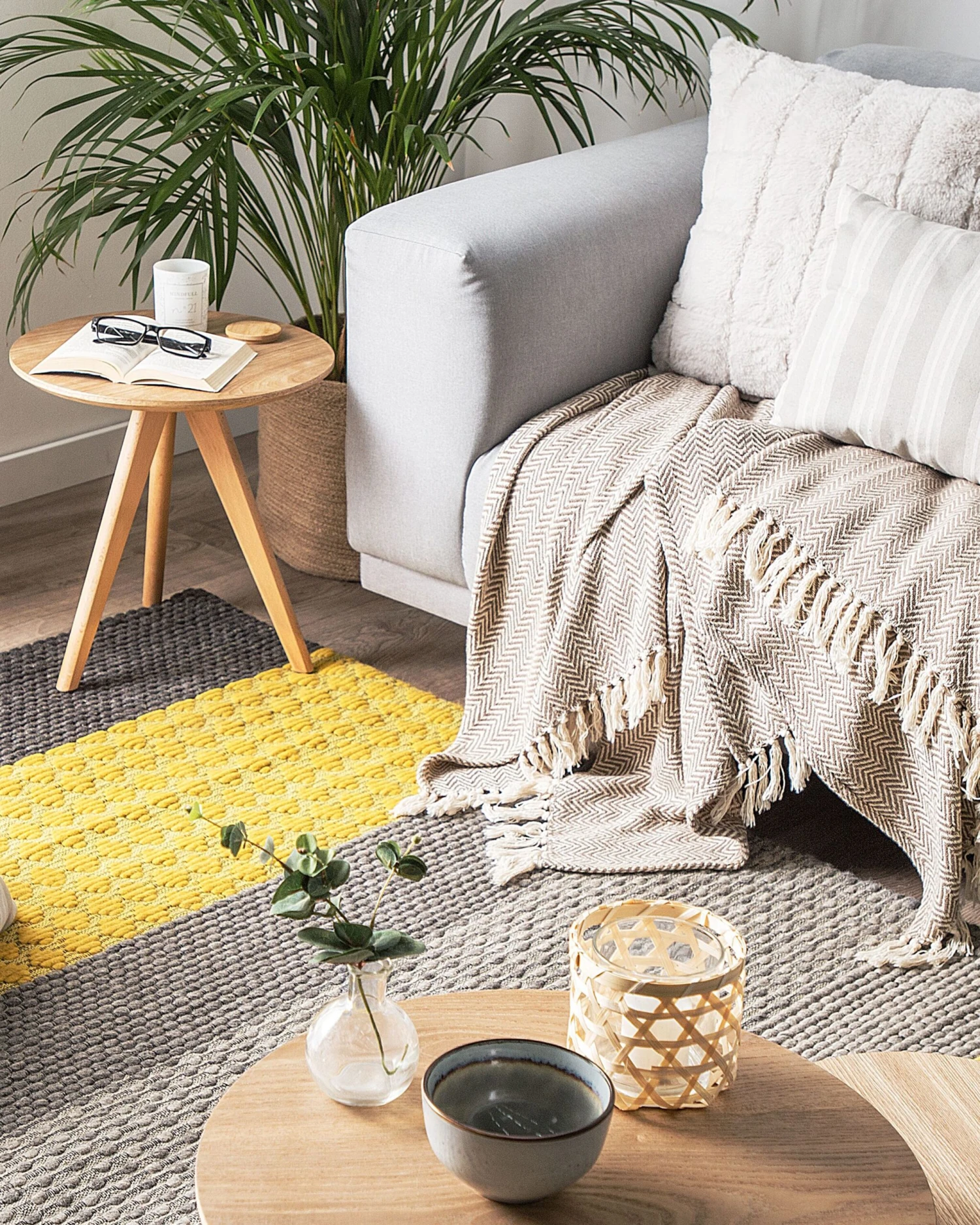 Plaid Katoen Beige 130 X 160 Cm TILMI 12 Plaid Katoen Beige 130 X 160 Cm TILMI - Afbeelding 10