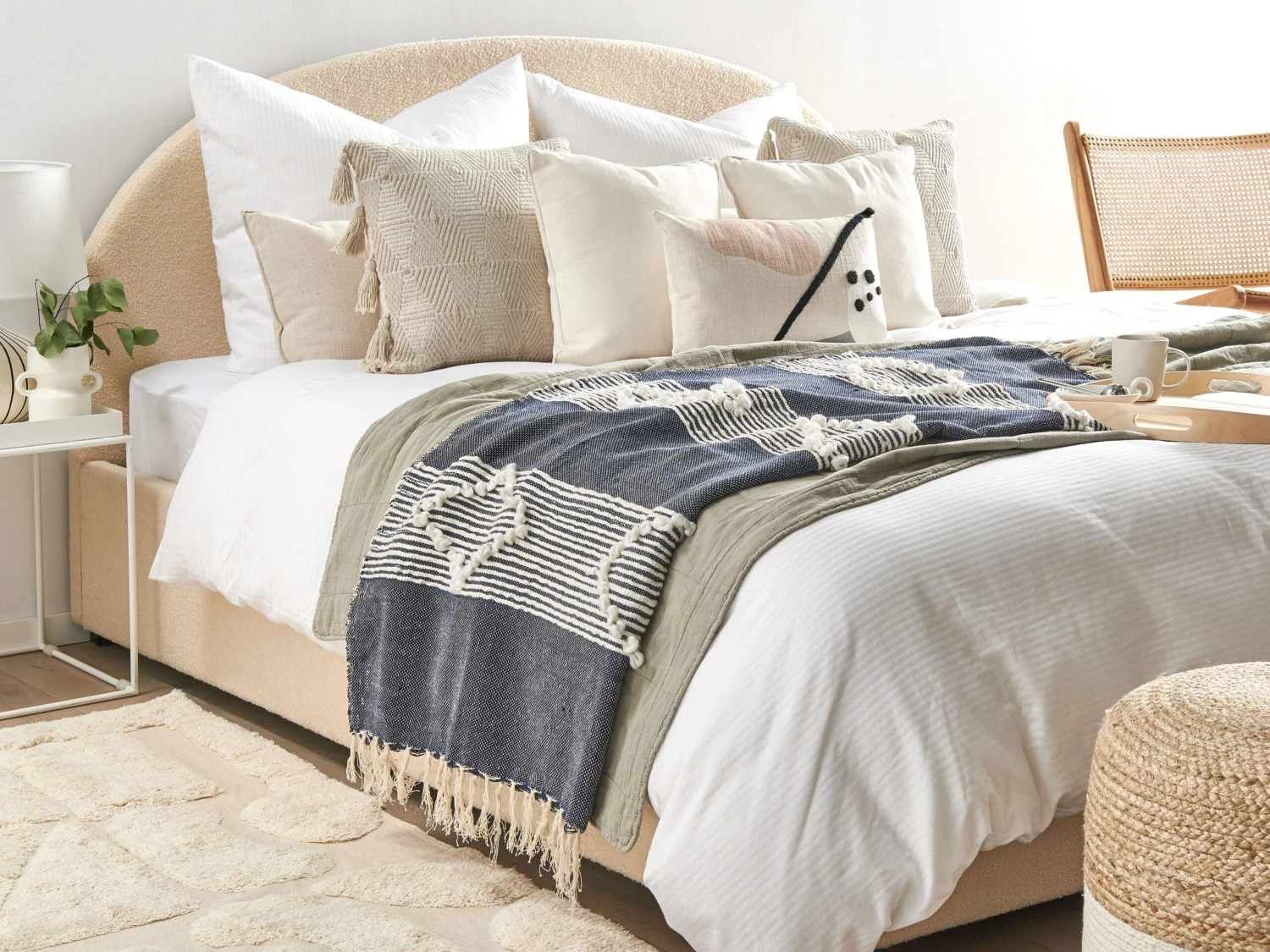 Plaid Blauw NEMLI 4 Plaid Blauw NEMLI - Afbeelding 2