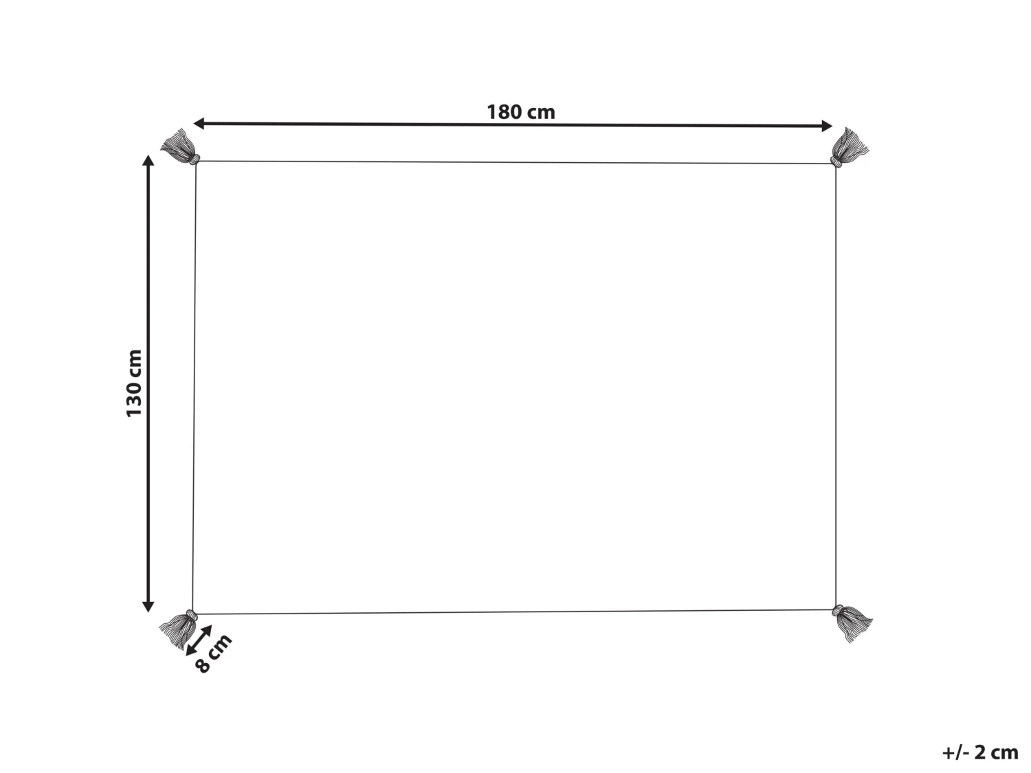 Katoenen Deken 130 X 180 Cm Beige MORBI - Afbeelding 8