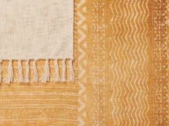 Katoenen Deken 130 X 180 Cm Geel FIROZABAD 12 Katoenen Deken 130 X 180 Cm Geel FIROZABAD -Beddengoed Korting undef src sa picid 829243 type whitesh image