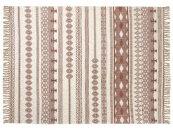 Katoenen Deken 130 X 180 Cm Beige/bruin JORHAT 10 Katoenen Deken 130 X 180 Cm Beige/bruin JORHAT -Beddengoed Korting undef src sa picid 829251 type whitesh image