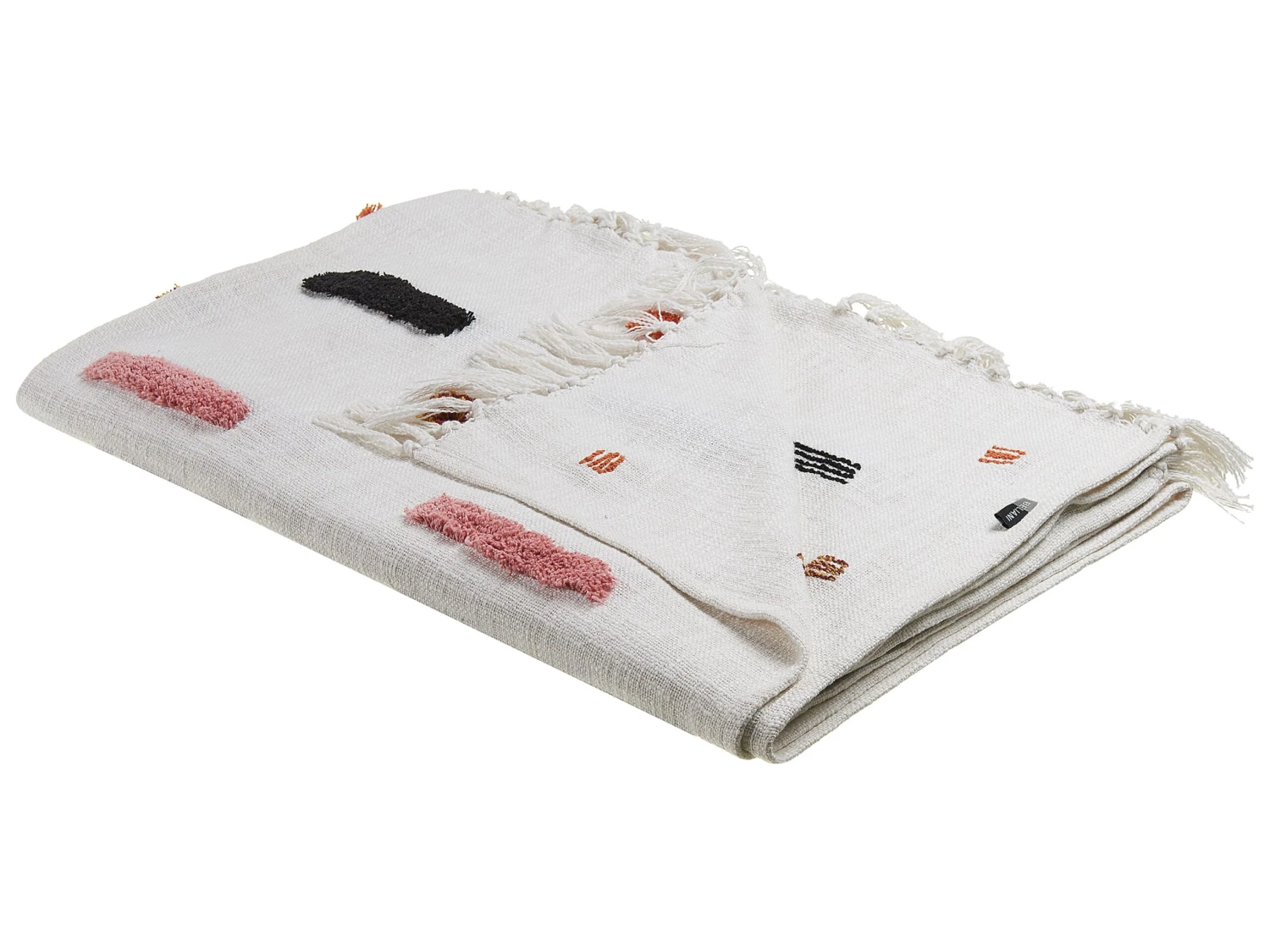 Katoenen Deken 130 X 180 Cm Beige/meerkleuren ALAPPUZHA