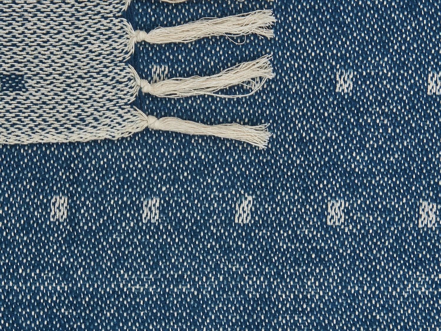 Deken Katoen 130 X 170 Cm Donkerblauw TAARI 6 Deken Katoen 130 X 170 Cm Donkerblauw TAARI - Afbeelding 4