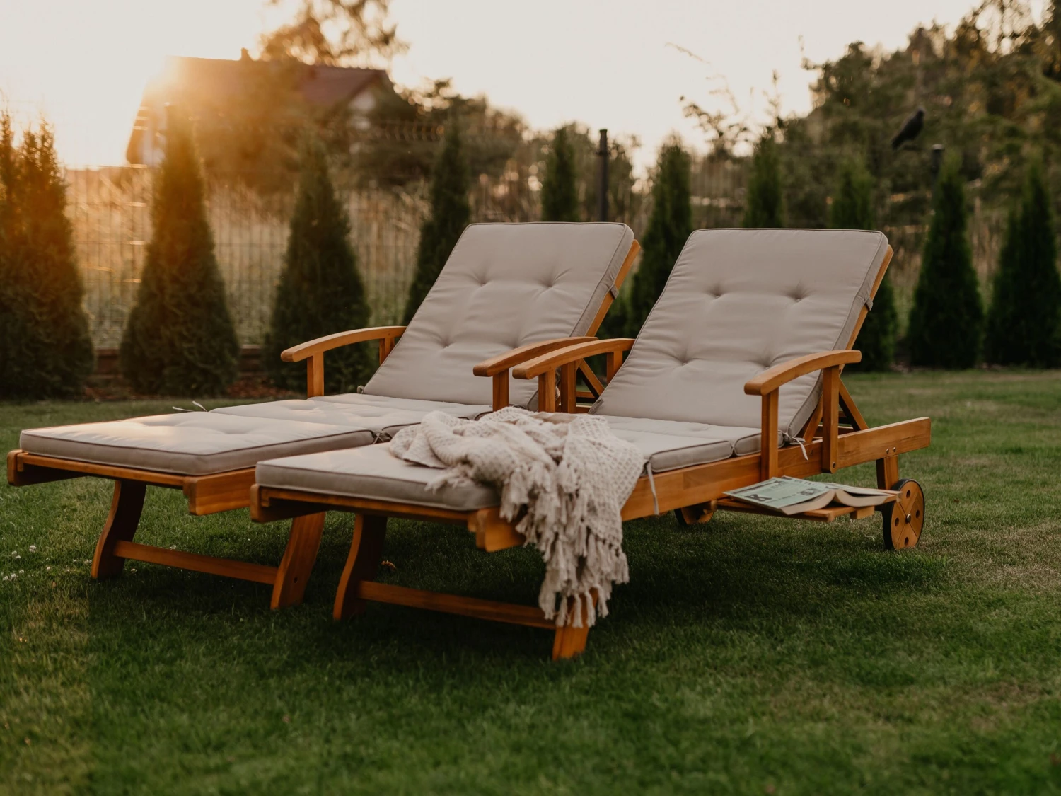 Katoenen Deken 125 X 150 Cm Beige ACACIA - Afbeelding 6